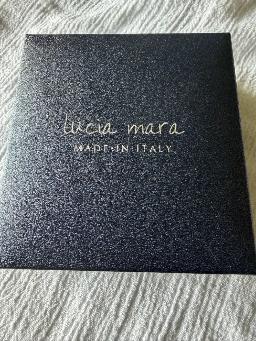Lucia Mara 18kt Gold Plated Sterling Silver Hoop Earrings Italy NIB(B238) - Picture 5 of 9
